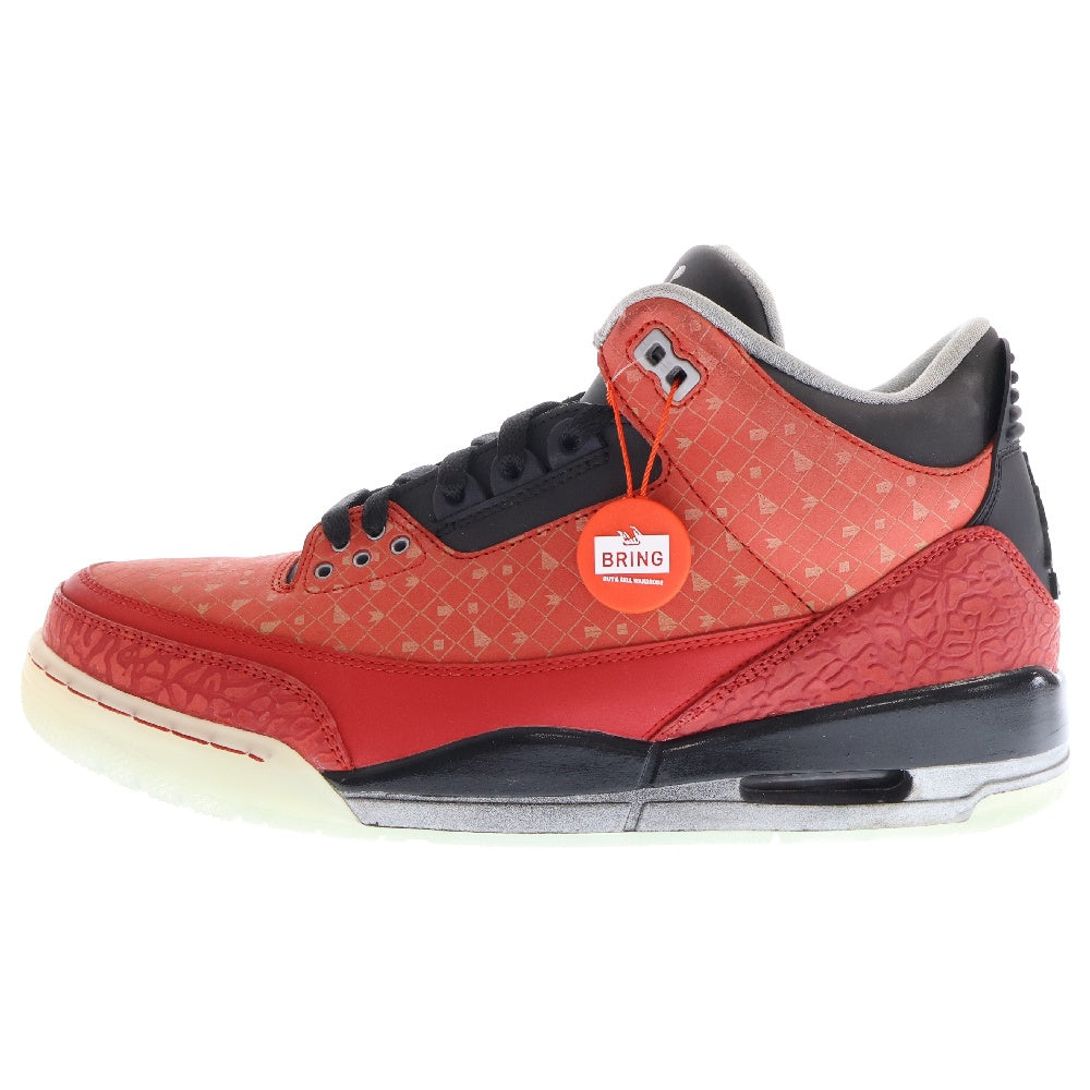 NIKE(ナイキ) 【観賞用 2013年製】AIR JORDAN 3 エアジョーダン3 ドーレンベッカー ハイカットスニーカー US11.5/29.5cm レッド 437536-600
