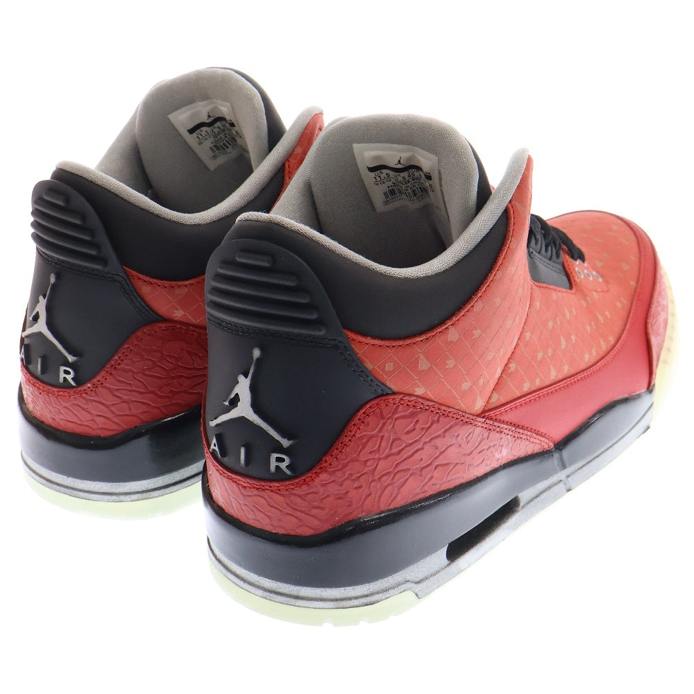 NIKE(ナイキ) 【観賞用 2013年製】AIR JORDAN 3 エアジョーダン3 ドーレンベッカー ハイカットスニーカー US11.5/29.5cm レッド 437536-600