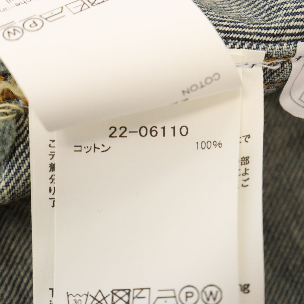 Sacai(サカイ) ショート丈デニムベストジャケット インディゴ 22-06110 レディース
