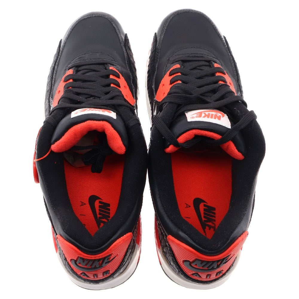 NIKE(ナイキ) AIR MAX90 ANNIVERSARY 725235-006 エアマックス90 ローカットスニーカー US10.5/28.5cm ブラック/レッド
