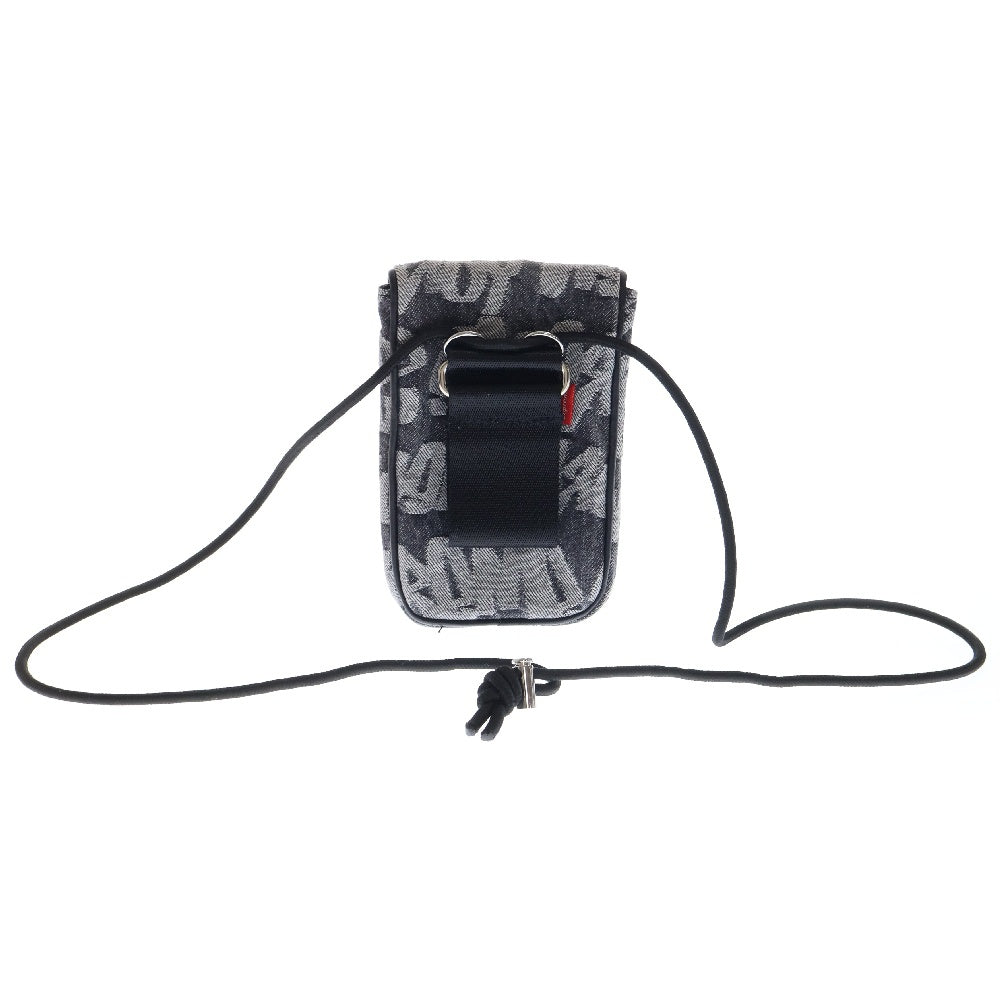 SUPREME(シュプリーム) 22SS Fat Tip Jacquard Denim Neck Pouch ファットチップジャガーデニムポーチ ショルダーバッグ ブラック