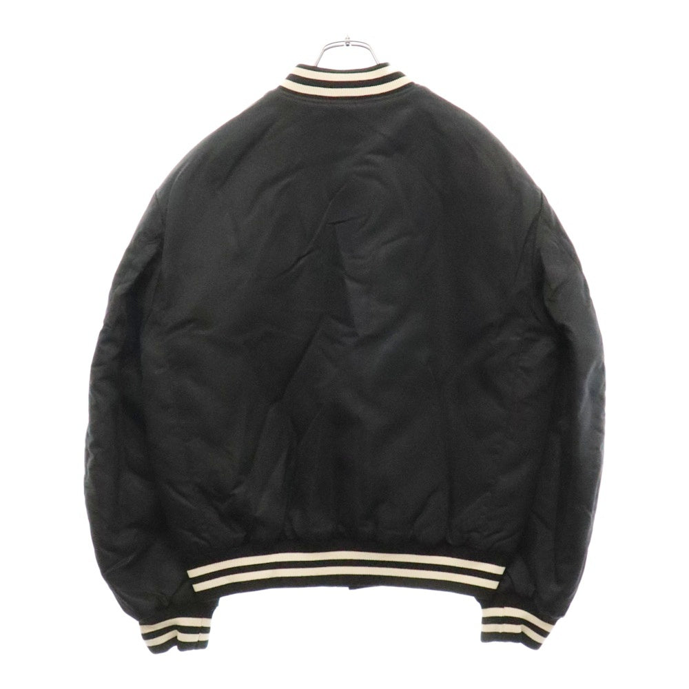 CELINE(セリーヌ) 24AW ルーズ ナイロンテディジャケット フロントロゴパッチ アウター ブラック 2W22C227R.38NO