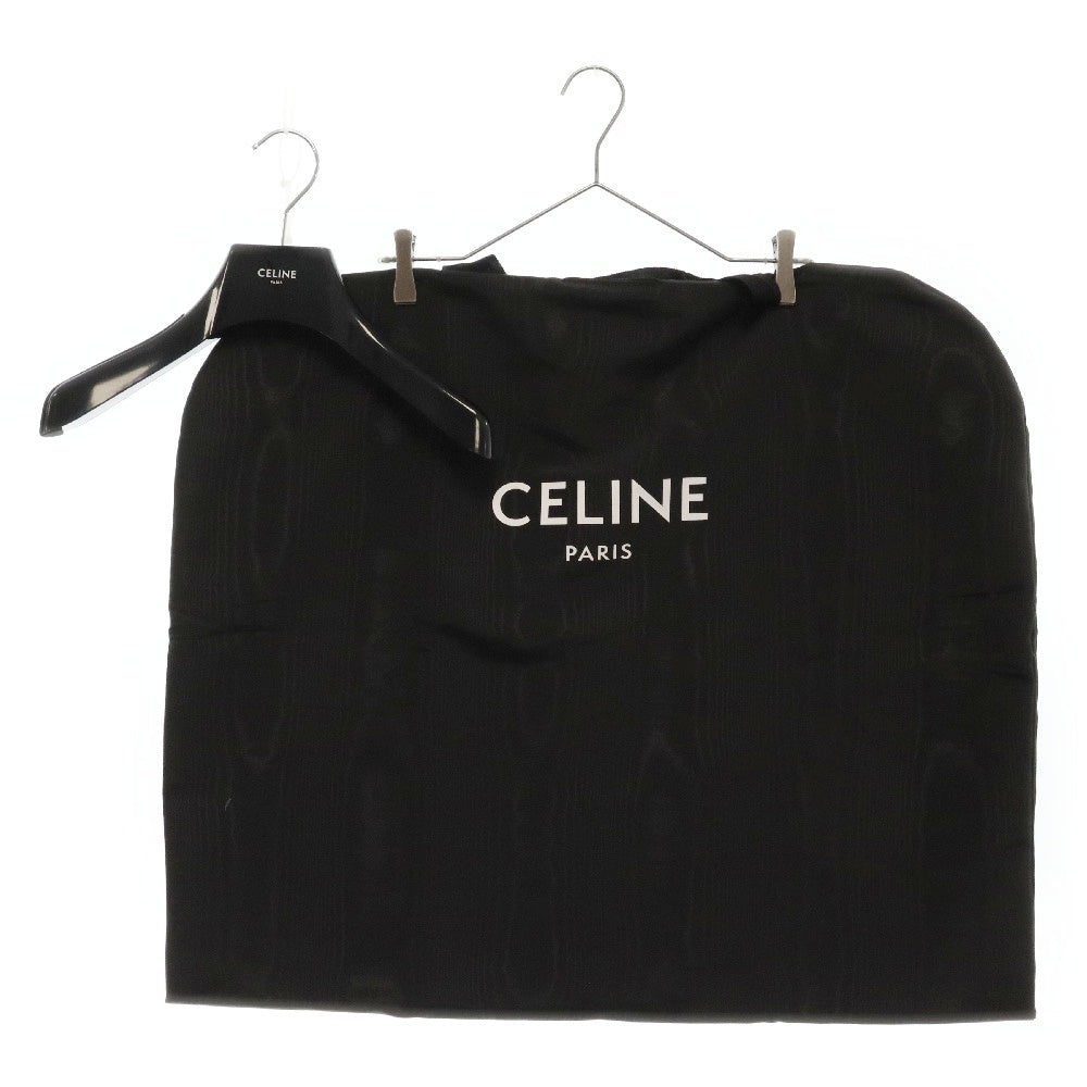 CELINE(セリーヌ) 24AW ルーズ ナイロンテディジャケット フロントロゴパッチ アウター ブラック 2W22C227R.38NO