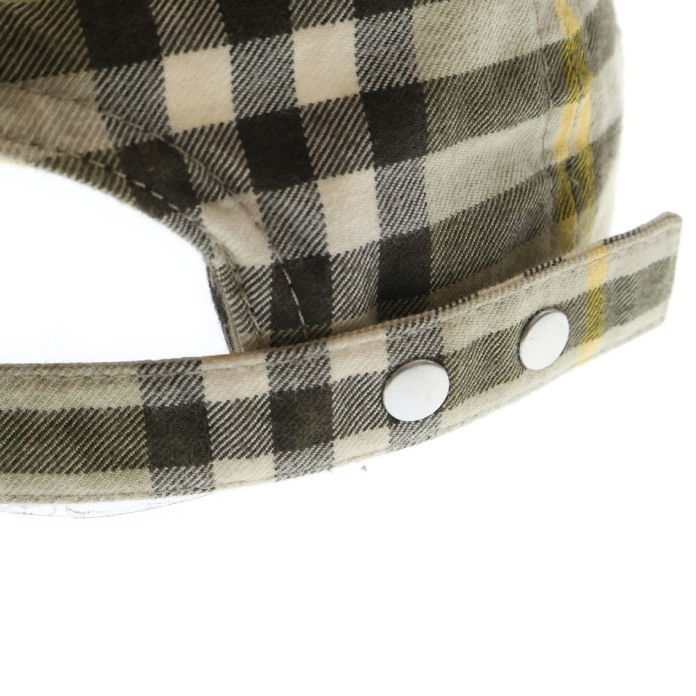 BURBERRY(バーバリー) ギンガムチェック ベースボールキャップ 6パネル ベージュ 8075635