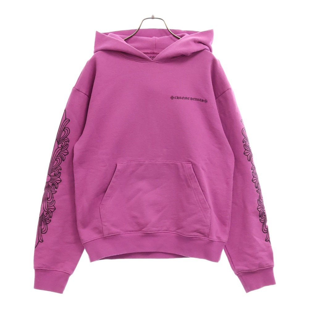 CHROME HEARTS(クロムハーツ) ×MATTY BOY PPO I WANT MORE NOT LESS HD PLVR マッティボーイ バックプリントプルオーバーパーカー パープル