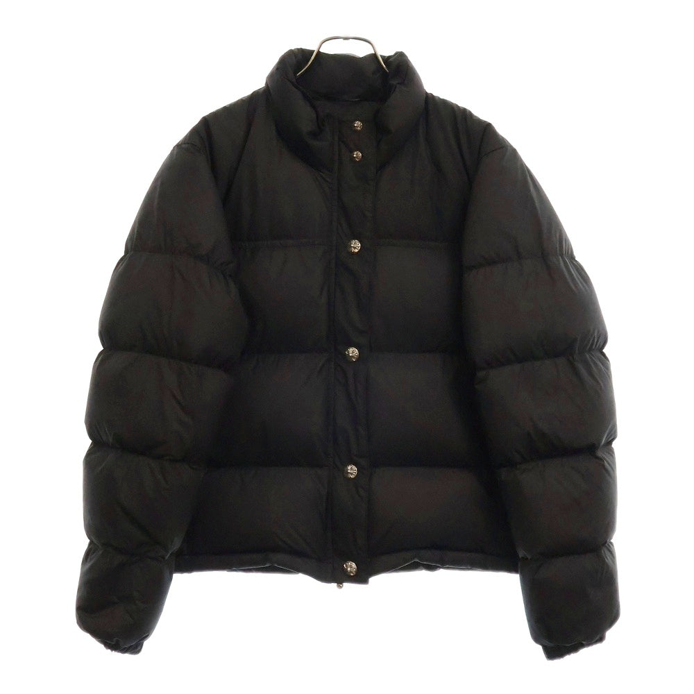 CHROME HEARTS(クロムハーツ) STIFF V2 FBRC CHプラス総柄クロスボールボタンナイロンダウンジャケット ブラック レディース