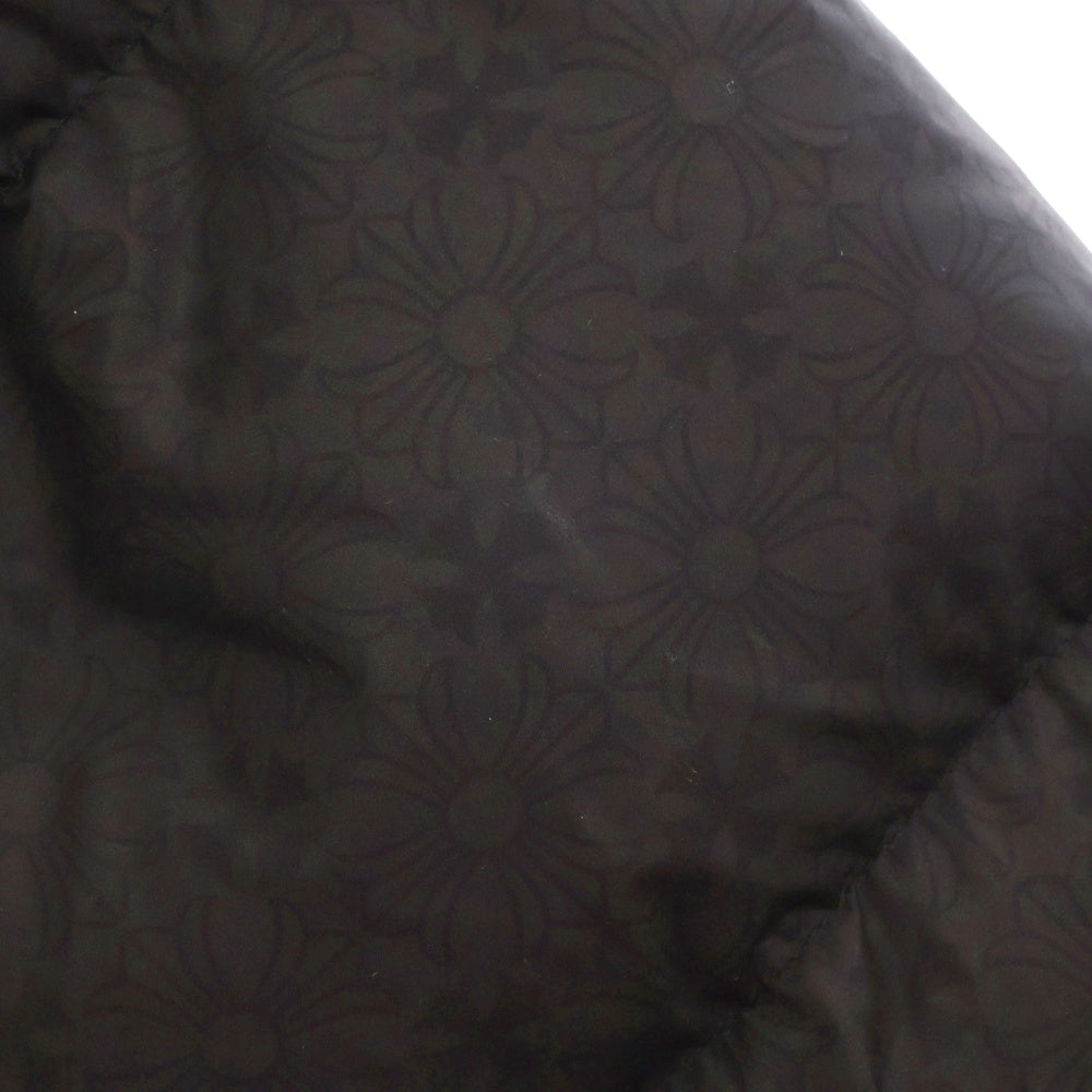 CHROME HEARTS(クロムハーツ) STIFF V2 FBRC CHプラス総柄クロスボールボタンナイロンダウンジャケット ブラック レディース