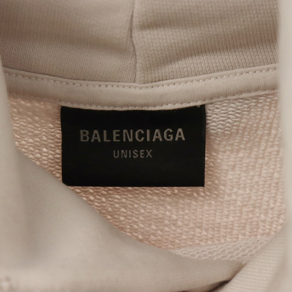 BALENCIAGA(バレンシアガ) ユニティスポーツアイコンクロップドスウェットプルオーバーパーカー 783397 TQVB2 アイボリー