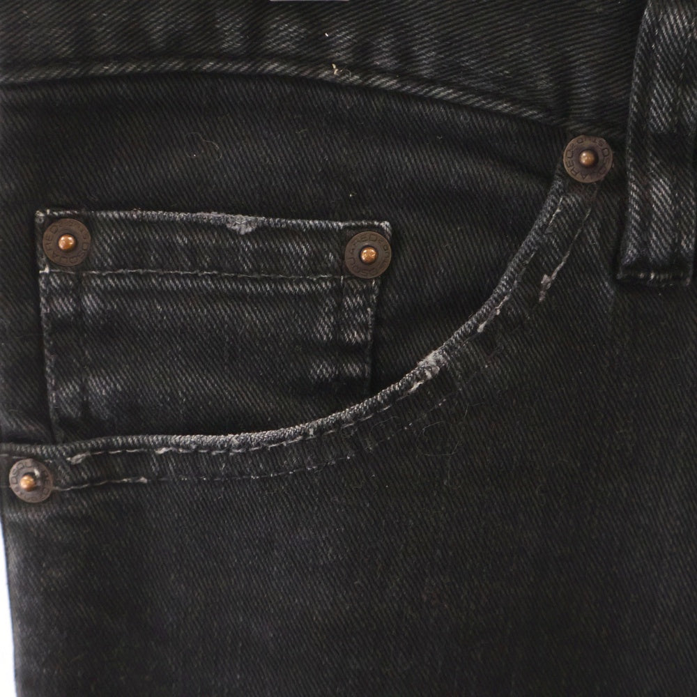DSQUARED2(ディースクエアード) ブラックデニムバイカーパンツ ブラック S74LA0457