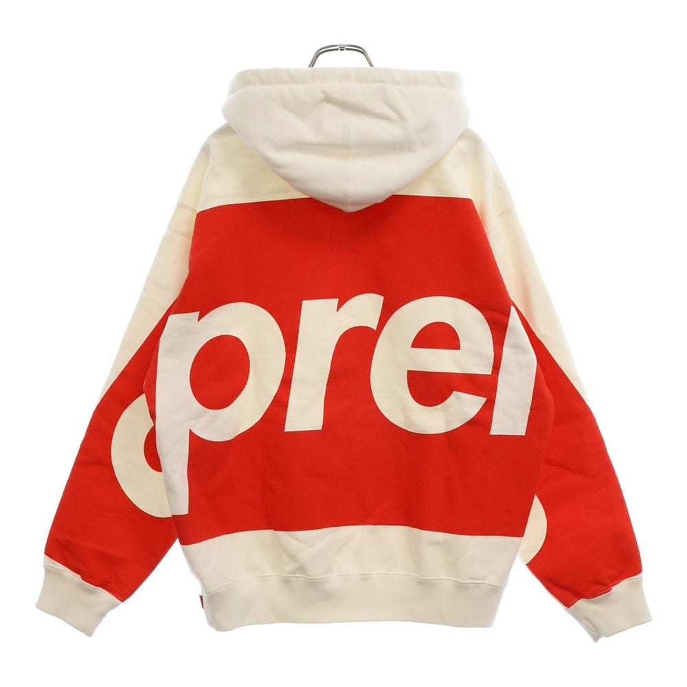 SUPREME(シュプリーム) 23AW Big Logo Jacquard Hooded Sweatshirt ビッグロゴ プリント プルオーバーパーカー ホワイト