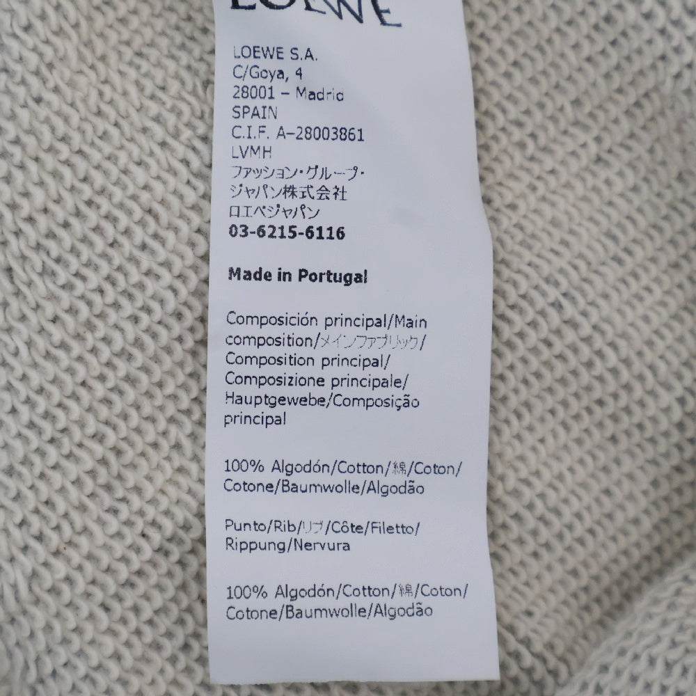 LOEWE(ロエベ) アナグラム刺繍 スウェットクルーネックシャツ トレーナー グレー H526Y24J07