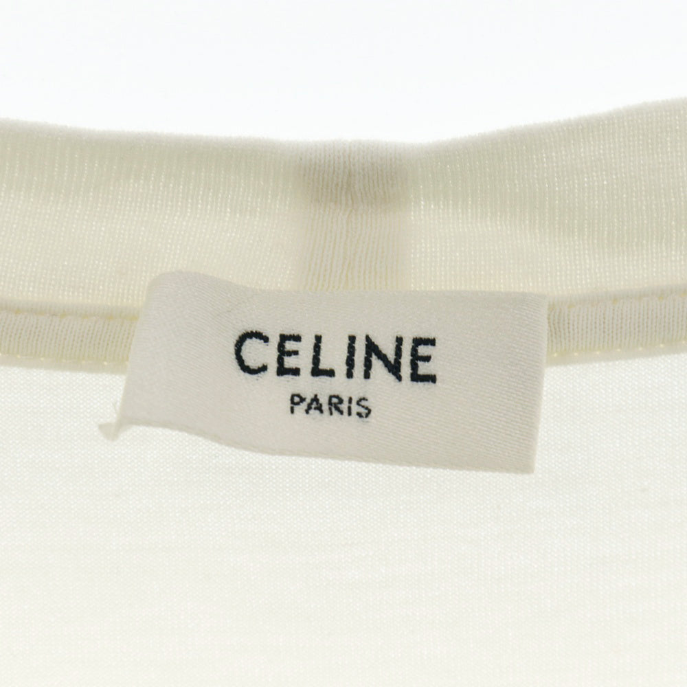 CELINE(セリーヌ) WILTERN 2X39H671Q ウィルターンプリント半袖Tシャツ ホワイト