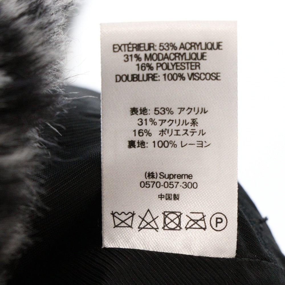 SUPREME(シュプリーム) 21SS Bandana Faux Fur Bomber Jacket バンダナ ファー ボンバー アーチロゴ ジャケット ブラック
