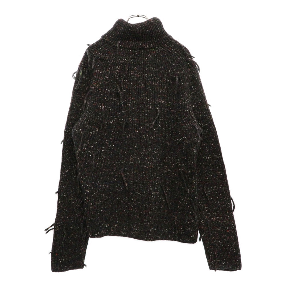 Maison Margiela 10(メゾン マルジェラ) 17AW ドライバーズニット ジップアップセーター S30GP0211 S16086 ブラック