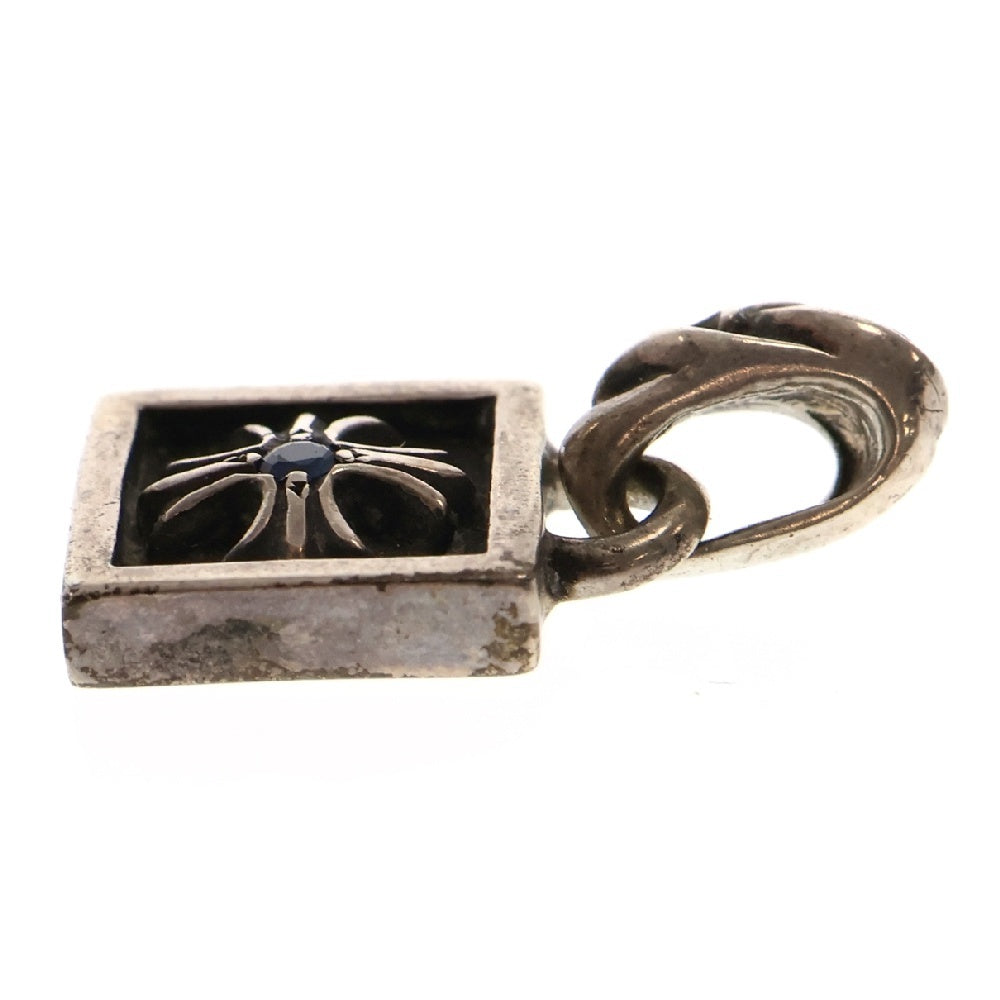 CHROME HEARTS(クロムハーツ) FRAMED CH PLUS SAP フレームドCHプラス サファイア チャーム ペンダントトップ シルバー