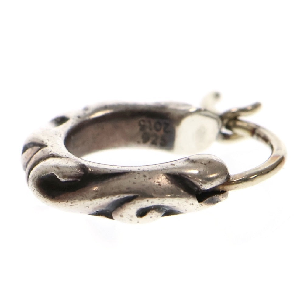 CHROME HEARTS(クロムハーツ) TNY HOOP SCRL タイニースクロールフープ シルバーピアス シルバー