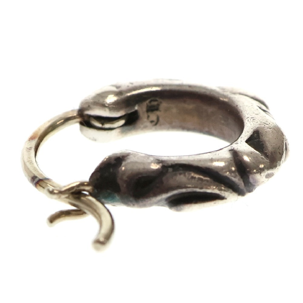 CHROME HEARTS(クロムハーツ) TNY HOOP SCRL タイニースクロールフープ シルバーピアス シルバー