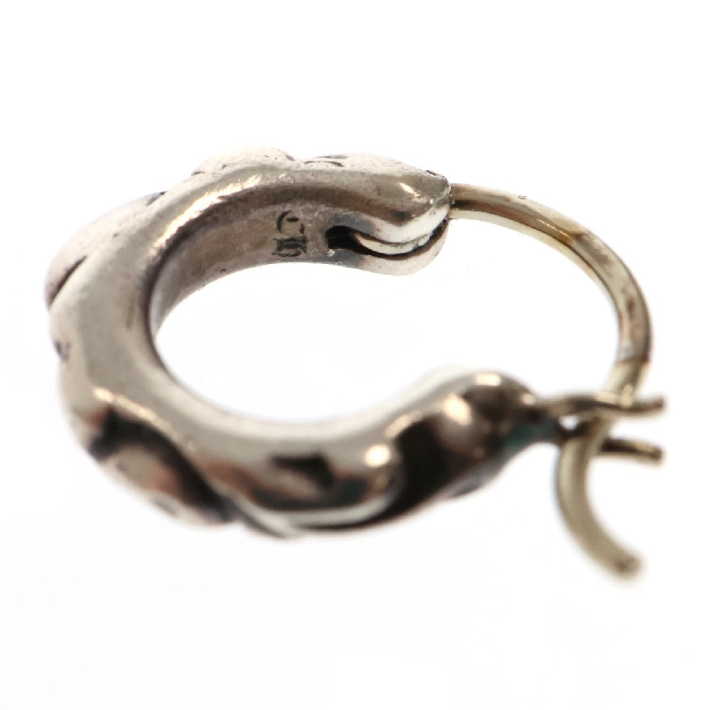 CHROME HEARTS(クロムハーツ) TNY HOOP SCRL タイニースクロールフープ シルバーピアス シルバー