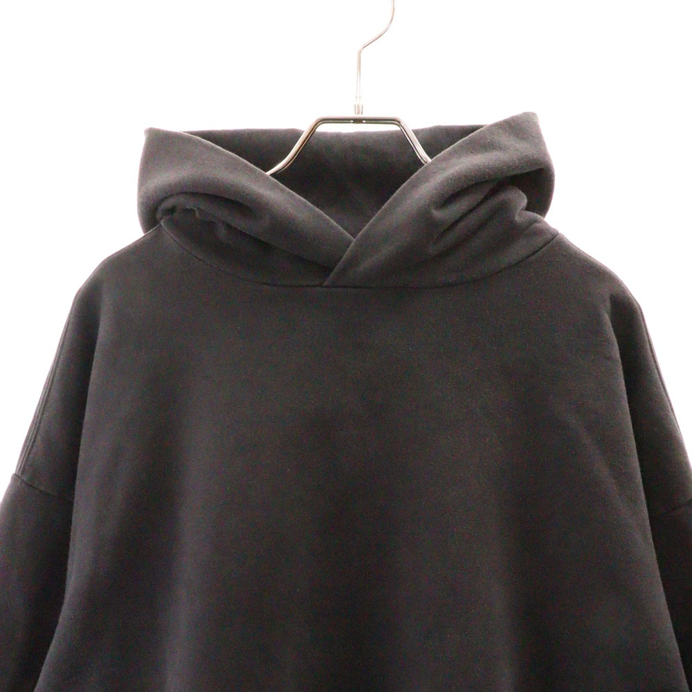BALENCIAGA(バレンシアガ) 23AW ROUND HOODIE ラウンドフーディー スウェットプルオーバーパーカー ブラック 767877 TPVU5