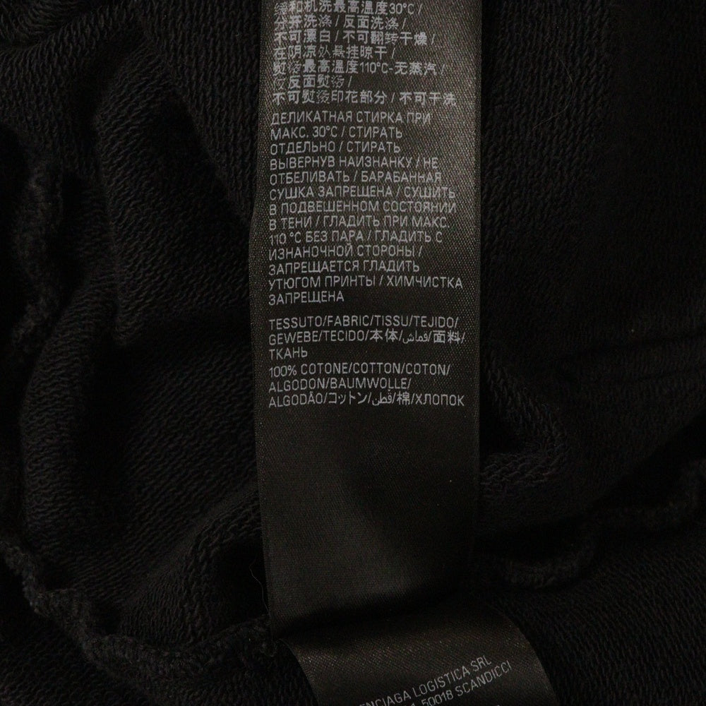 BALENCIAGA(バレンシアガ) 23AW ROUND HOODIE ラウンドフーディー スウェットプルオーバーパーカー ブラック 767877 TPVU5