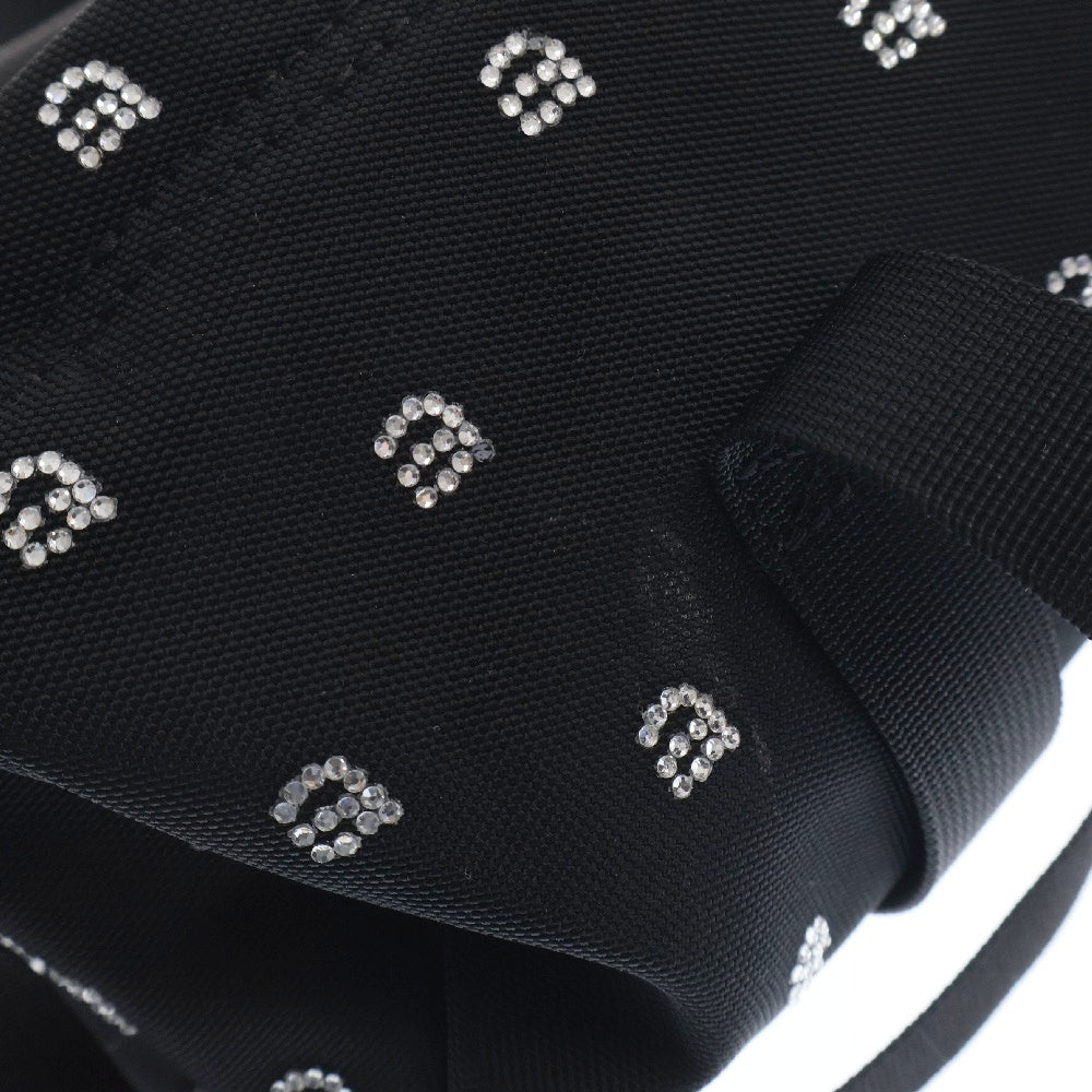 ALEXANDER WANG(アレキサンダーワン) WANGSPROT MINI DUFFLE BAG ラインストーンロゴミニダッフルバッグ ブラック レディース