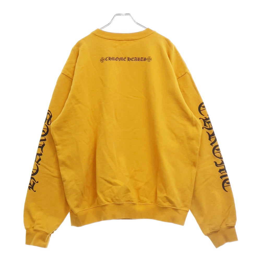 CHROME HEARTS(クロムハーツ) SWTSHRT CREWNECK アームロゴ スウェットクルーネックシャツ トレーナー マスタード