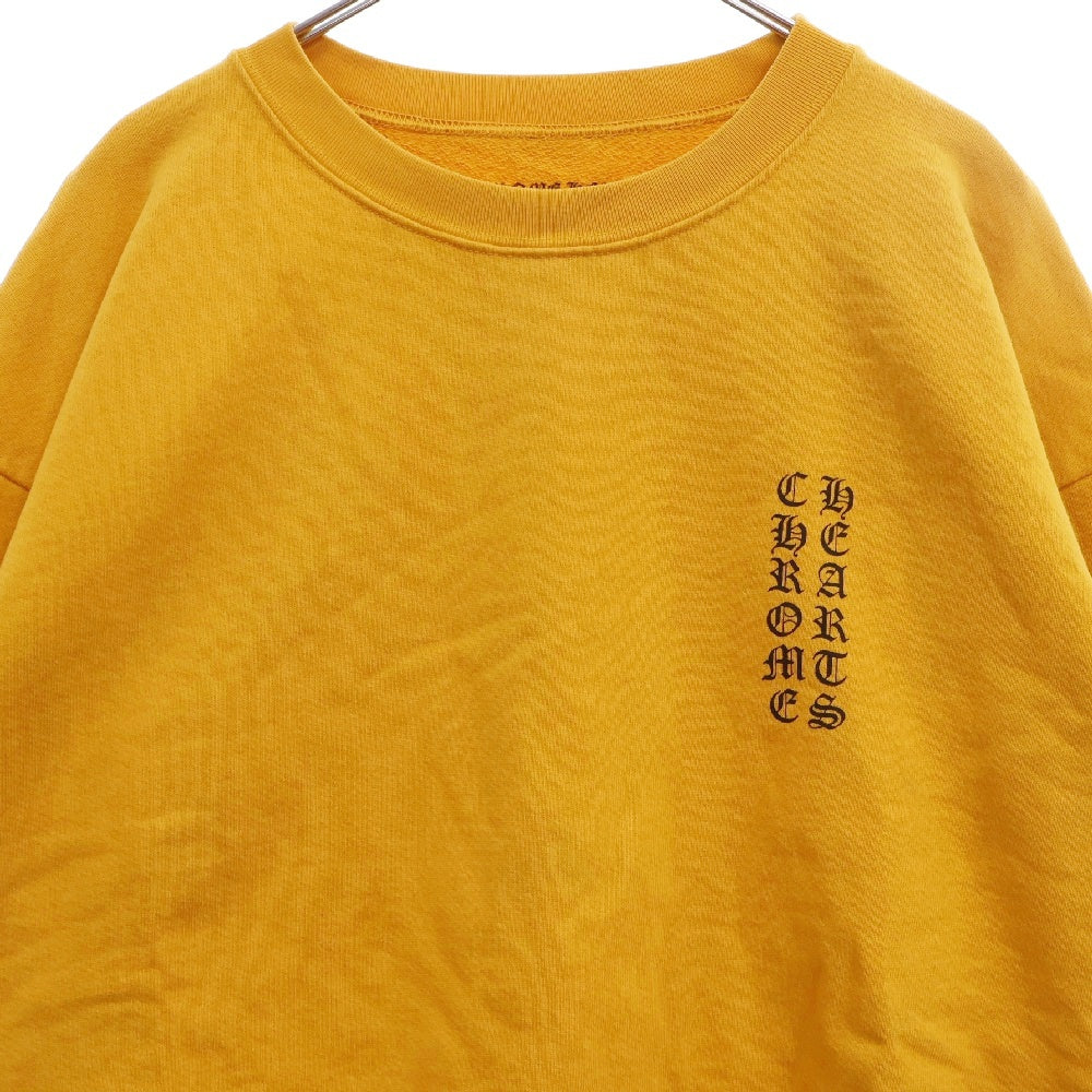 CHROME HEARTS(クロムハーツ) SWTSHRT CREWNECK アームロゴ スウェットクルーネックシャツ トレーナー マスタード