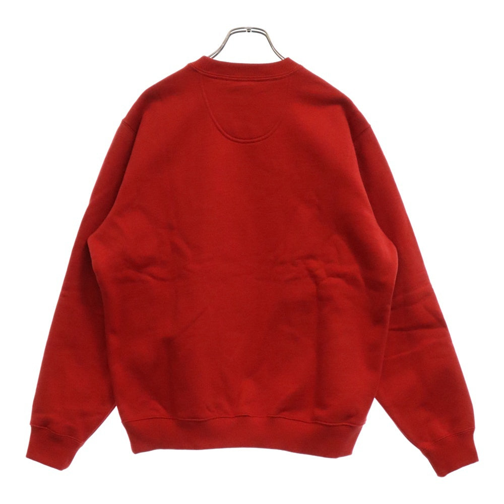 SUPREME(シュプリーム) 19SS ×Champion Chrome Crewneck チャンピオン クローム ロゴプリント スウェットクルーネックシャ トレーナー レッド