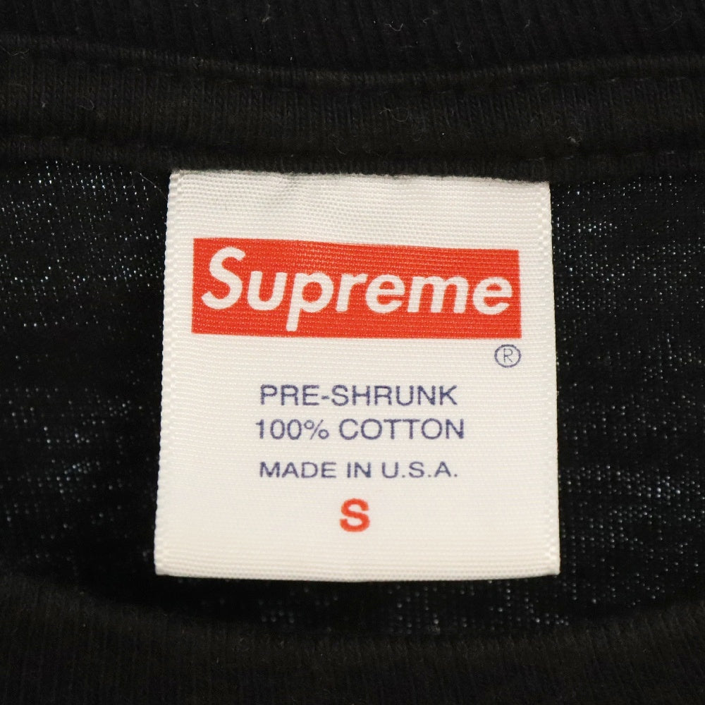 SUPREME(シュプリーム) 17AW Arabic Logo L/S Tee アラビック ロゴプリントロングスリーブ長袖Tシャツ ブラック