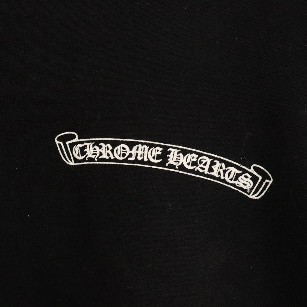CHROME HEARTS(クロムハーツ) Las Vegas Limited SWTSHRT PLVR ラスベガスリミテッド バックプリント プルオーバーパーカー ブラック