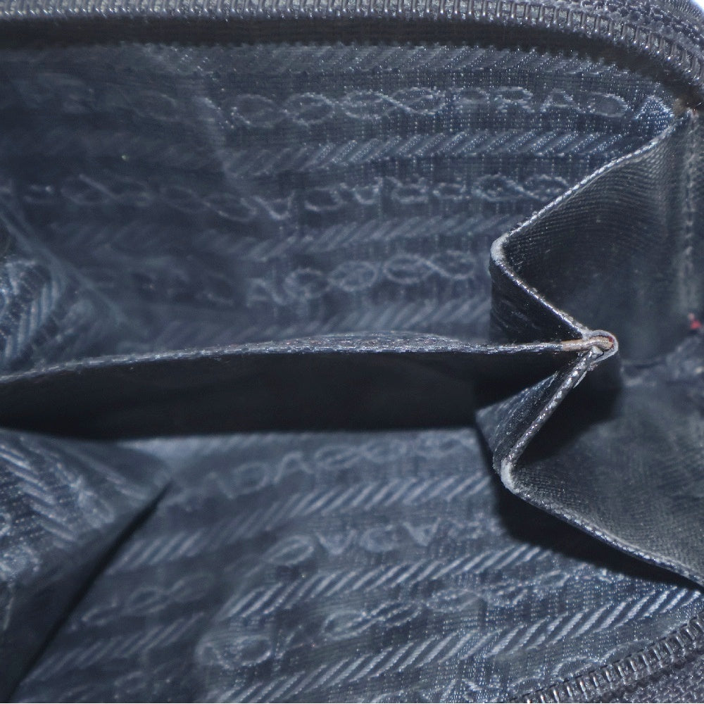 PRADA(プラダ) Re-Nylon リナイロン 三角ロゴプレート付き カードケース コインケース ブラック