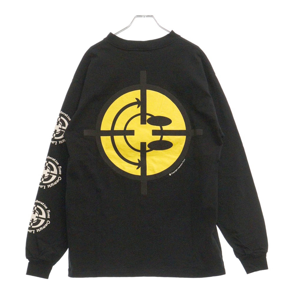 READY MADE(レディメイド) 22AW TARGET LS TEE ターゲット プリント長袖Tシャツ カットソー ブラック RE-CO-BK-00-00-203