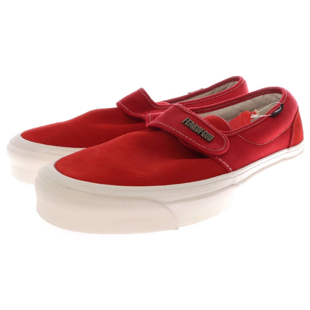 VANS(ヴァンズ) ×FEAR OF GOD Slip-On 47 V DX VN0A3J9FPQT フィアオブゴッド スリッポン ローカットスニーカー US8/26cm レッド
