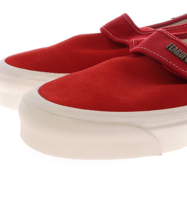 VANS(ヴァンズ) ×FEAR OF GOD Slip-On 47 V DX VN0A3J9FPQT フィアオブゴッド スリッポン ローカットスニーカー US8/26cm レッド