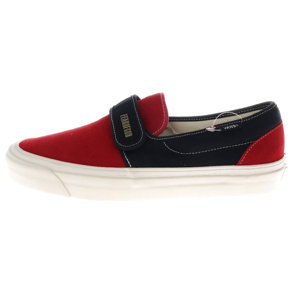 VANS(ヴァンズ) ×FEAR OF GOD Slip-On 47 V DX VN0A3J9FPQR フィアオブゴッド スリッポン US8.5/26.5cm レッド/ブラック