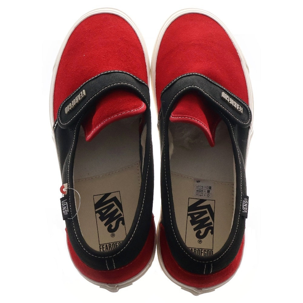 VANS(ヴァンズ) ×FEAR OF GOD Slip-On 47 V DX VN0A3J9FPQR フィアオブゴッド スリッポン US8.5/26.5cm レッド/ブラック