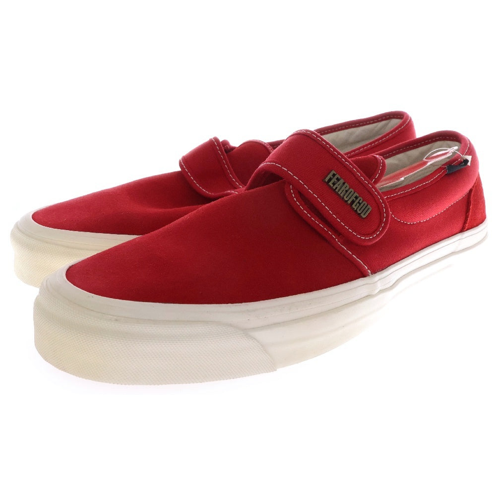 VANS(ヴァンズ) ×FEAR OF GOD Slip-On 47 V DX VN0A3J9FPQT フィアオブゴッド スリッポン US10.5/28.5cm レッド