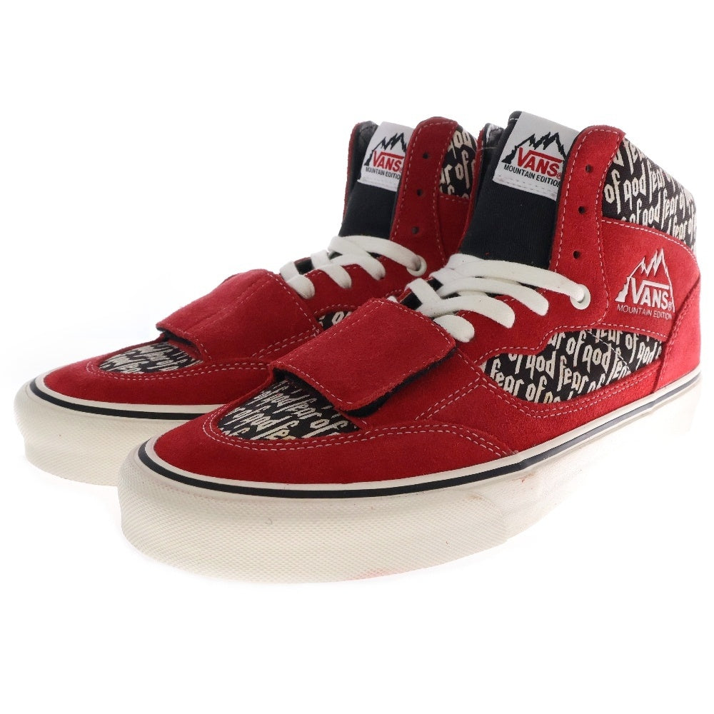 VANS(ヴァンズ) ×FEAR OF GOD Mountain Edition VN0A3MQ4PQP フィアオブゴッド マウンテンエディション ハイカットスニーカー US9/27cm レッド