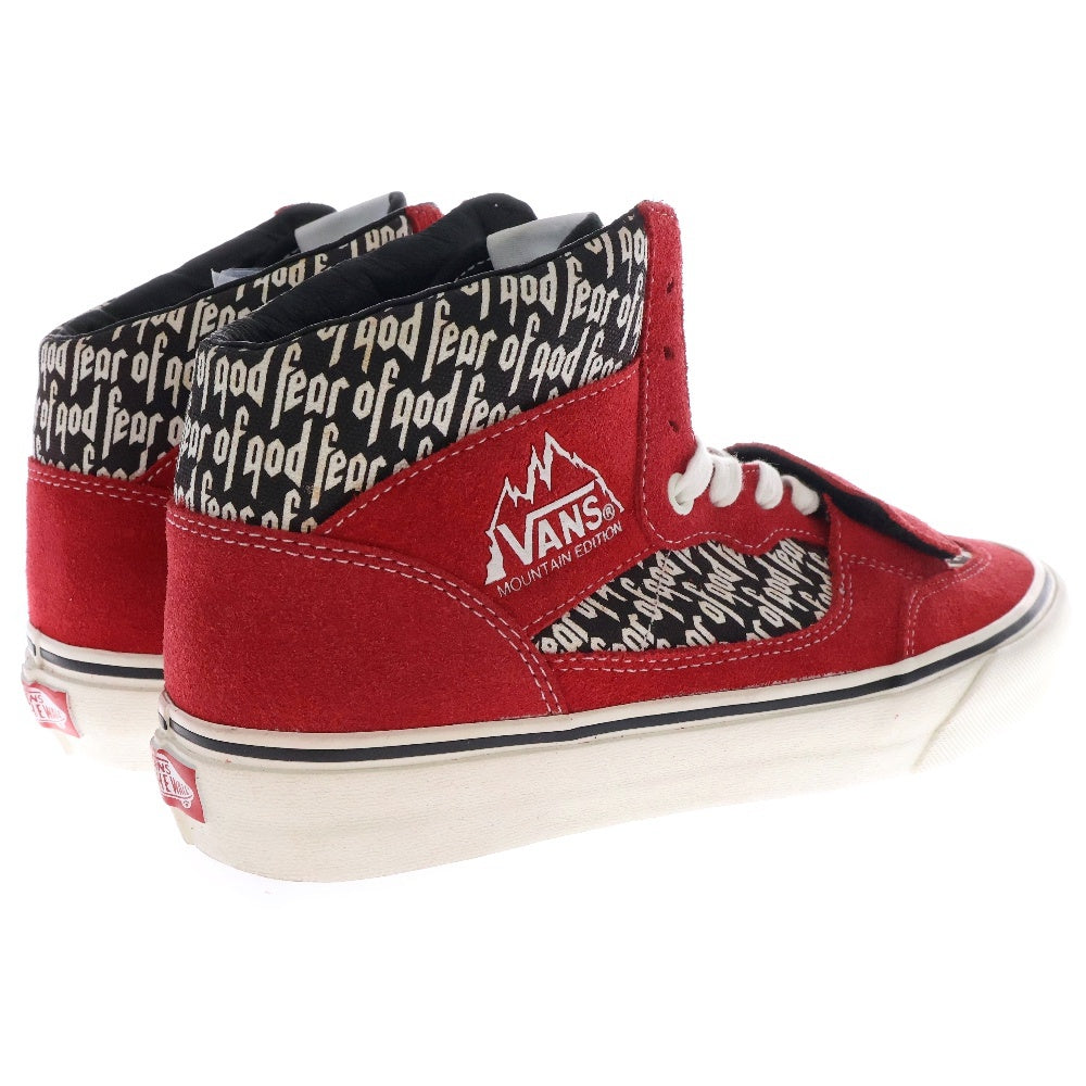 VANS(ヴァンズ) ×FEAR OF GOD Mountain Edition VN0A3MQ4PQP フィアオブゴッド マウンテンエディション ハイカットスニーカー US9/27cm レッド