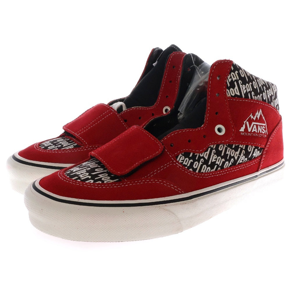 VANS(ヴァンズ) ×FEAR OF GOD Mountain Edition VN0A3MQ4PQP フィアオブゴッド マウンテンエディション ハイカットスニーカー US8/26cm レッド