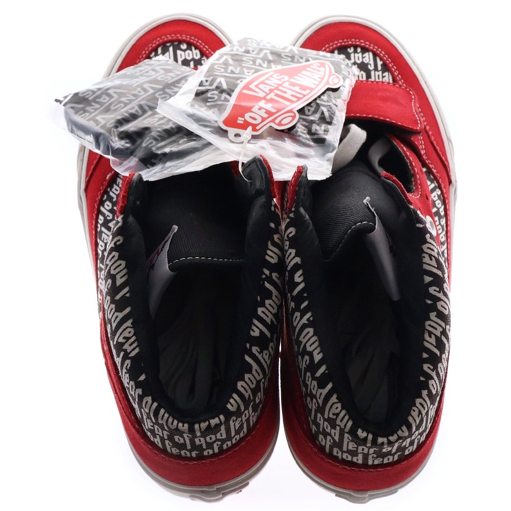 VANS(ヴァンズ) ×FEAR OF GOD Mountain Edition VN0A3MQ4PQP フィアオブゴッド マウンテンエディション ハイカットスニーカー US8/26cm レッド