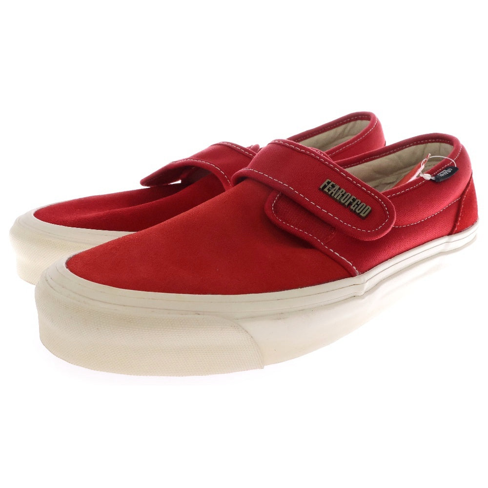 VANS(ヴァンズ) ×FEAR OF GOD Slip-On 47 V DX VN0A3J9FPQT フィアオブゴッド スリッポン ローカットスニーカー US8/26cm レッド