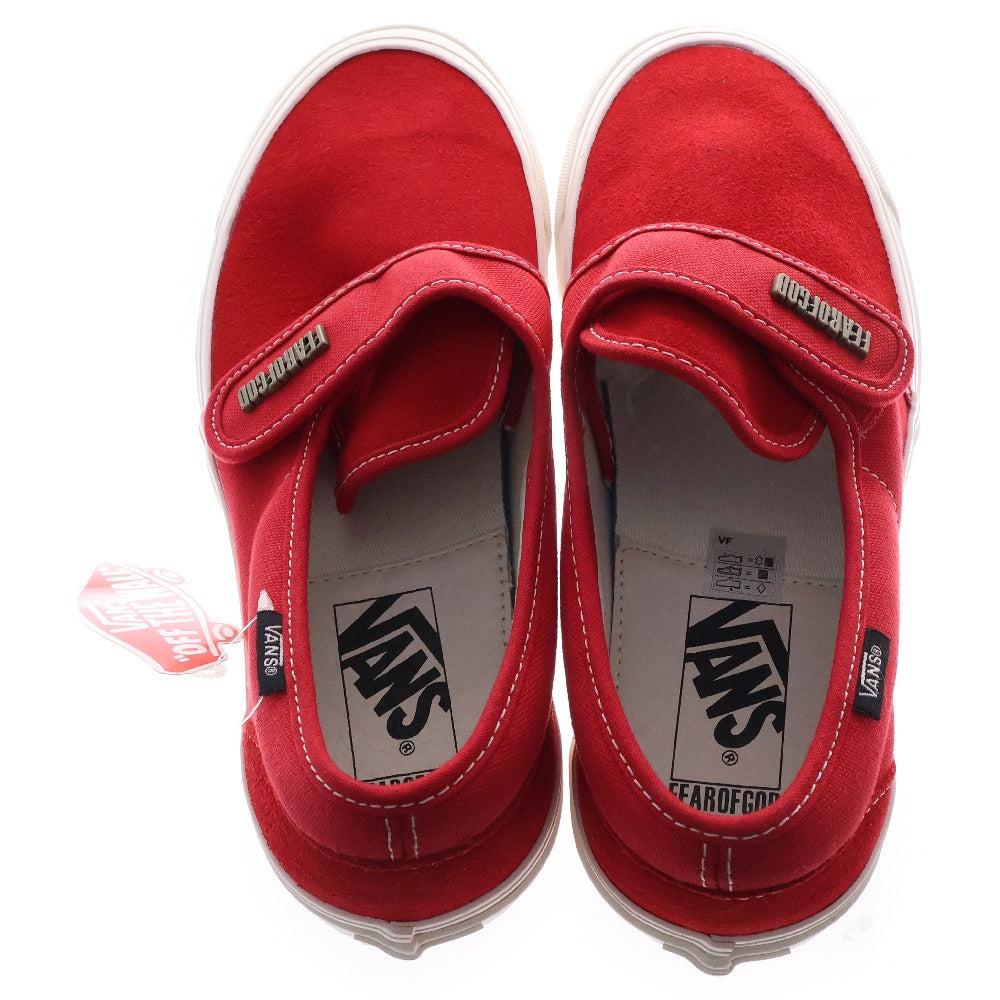 VANS(ヴァンズ) ×FEAR OF GOD Slip-On 47 V DX VN0A3J9FPQT フィアオブゴッド スリッポン US6.5/24.5cm レッド レディース