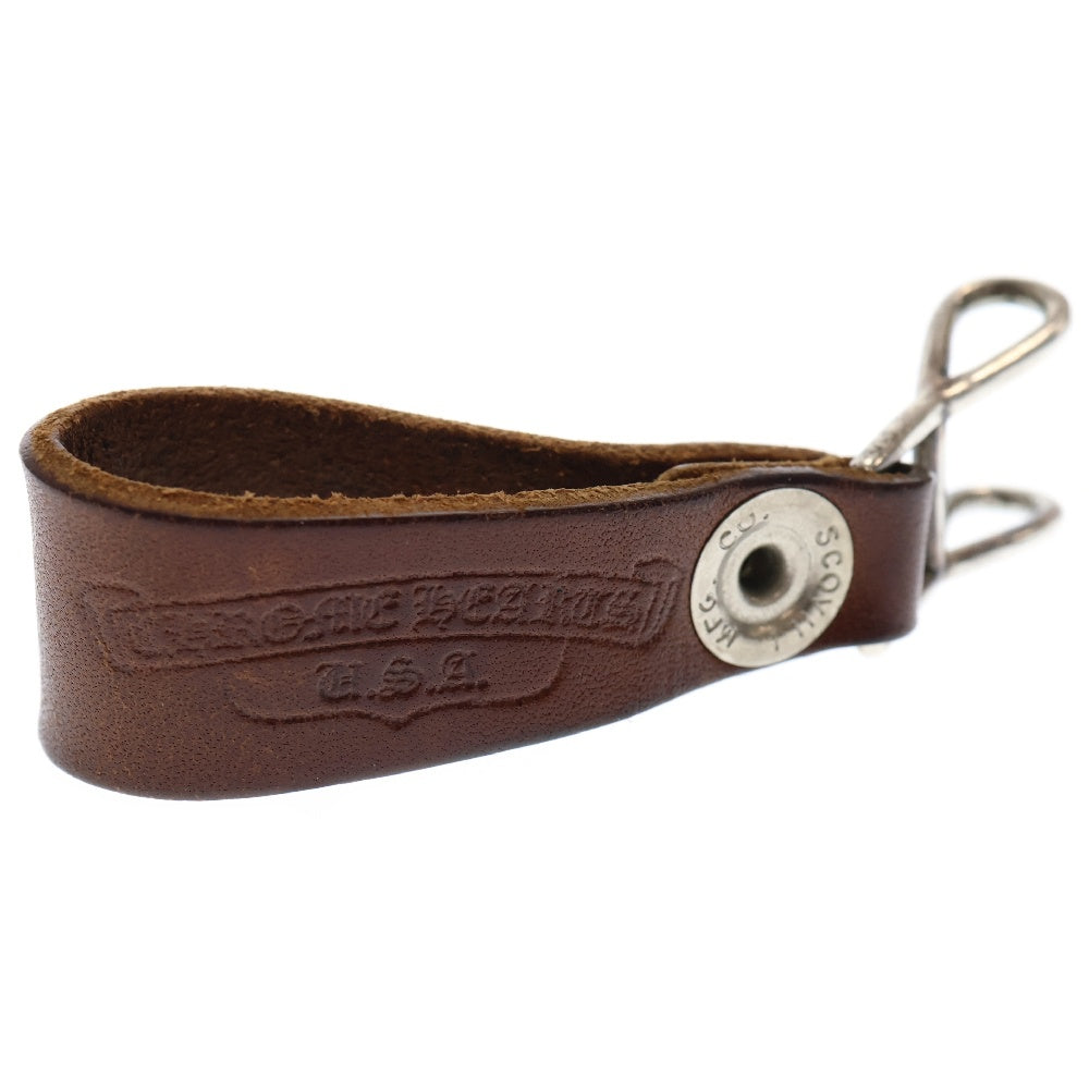 CHROME HEARTS(クロムハーツ) BELT LOOP ベルトループ クロスボタン ブラウン