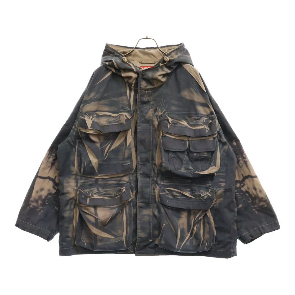 DIESEL(ディーゼル) J-Caadmus フード付き総柄 ジャケットRN93243 CA25594
