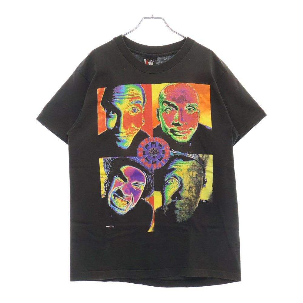 VINTAGE(ヴィンテージ) 90's RED HOT CHILI PEPPERS 1993 THERMOGRAPHY GIANT レッドホットチリペッパーズ サーモグラフィー プリント半袖Tシャツ カットソー ブラック