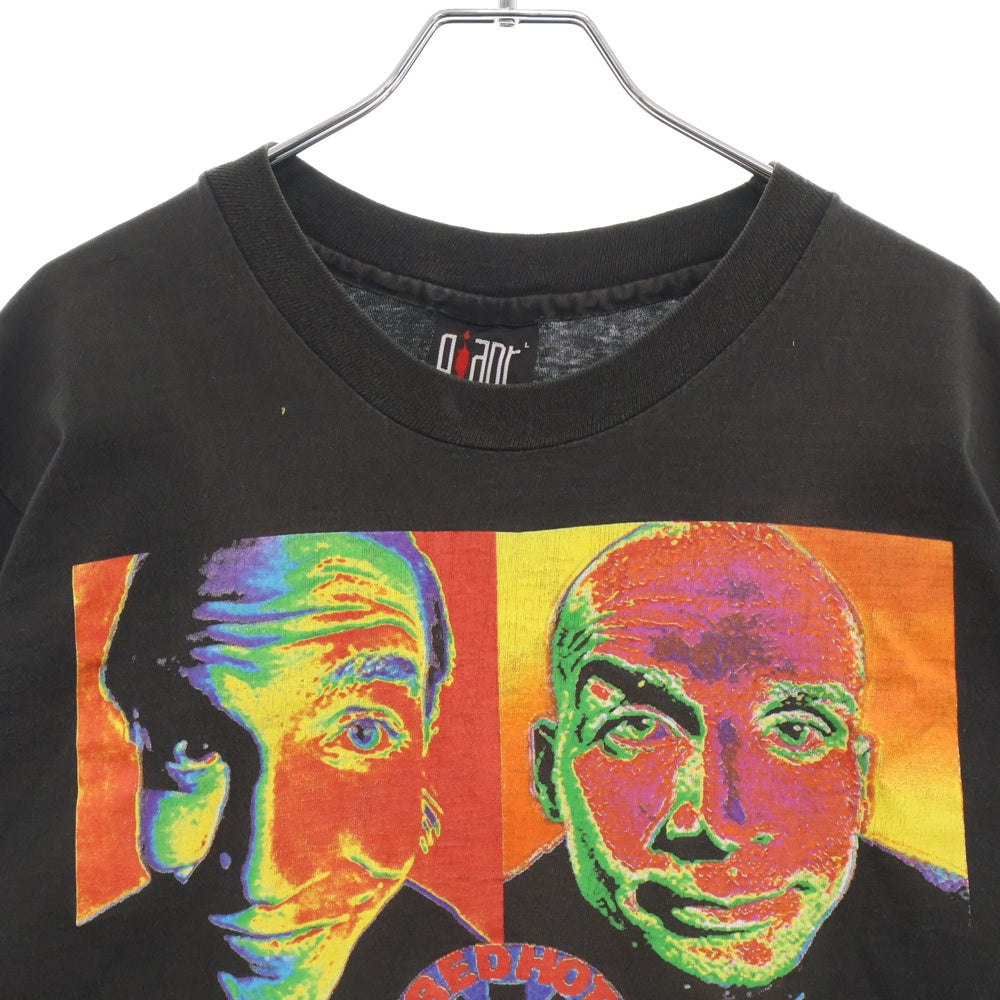 VINTAGE(ヴィンテージ) 90's RED HOT CHILI PEPPERS 1993 THERMOGRAPHY GIANT レッドホットチリペッパーズ サーモグラフィー プリント半袖Tシャツ カットソー ブラック