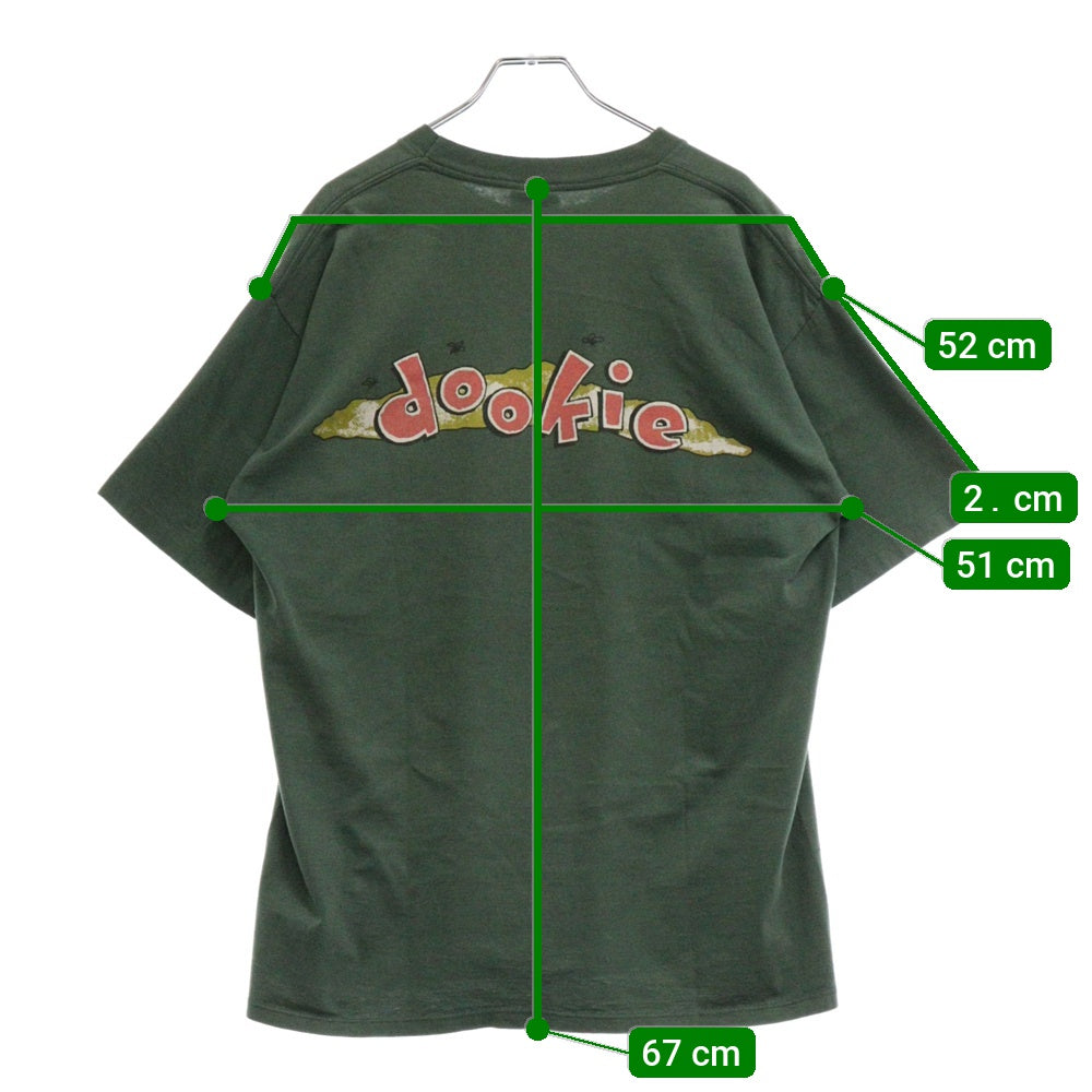 VINTAGE(ヴィンテージ) 90's GREEN DAY DOOKIE GREEN グリーンデイ プリント半袖Tシャツ カットソー グリーン