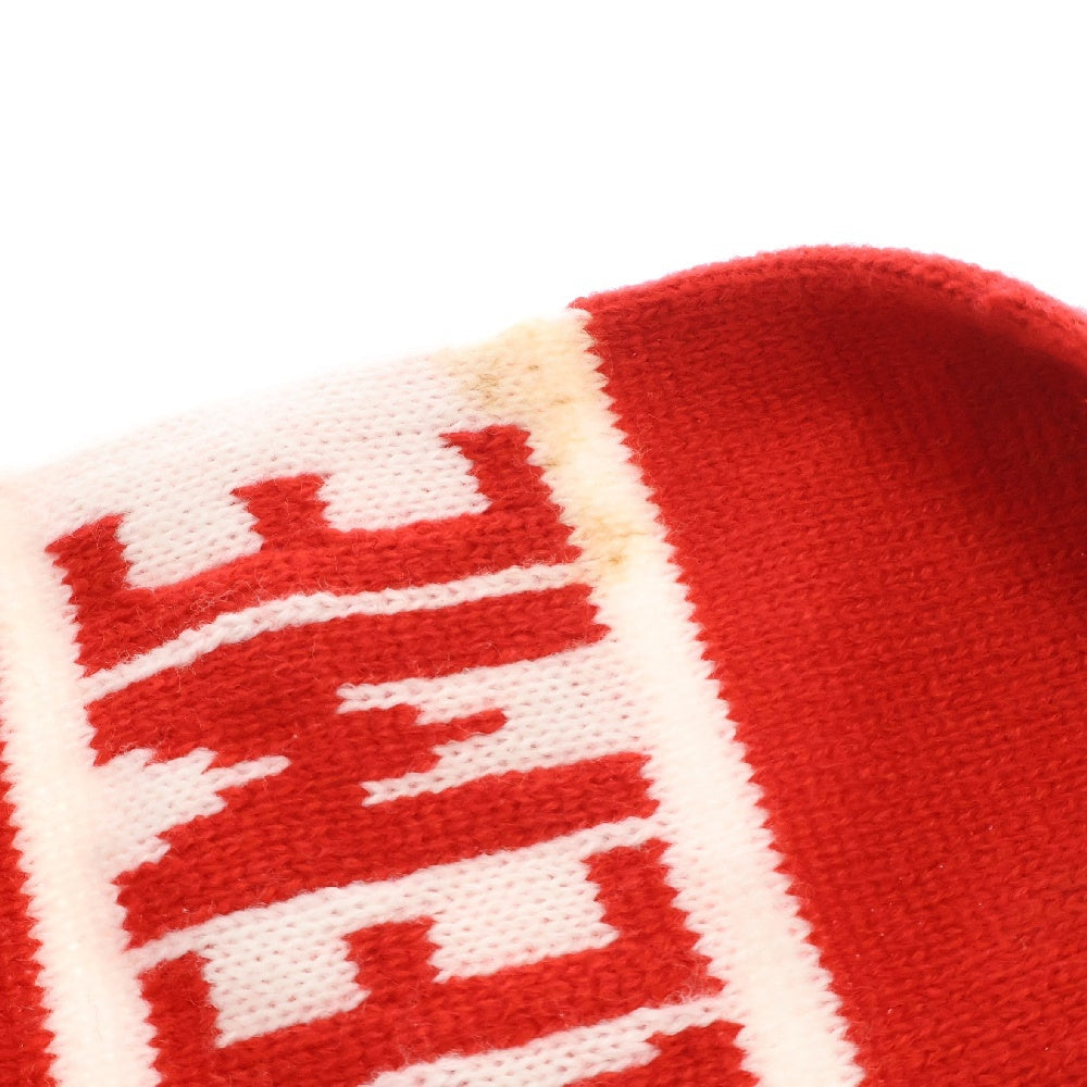 SUPREME(シュプリーム) 16AW Bar Stripe Scarf ストライプ ニットマフラー レッド/ホワイト