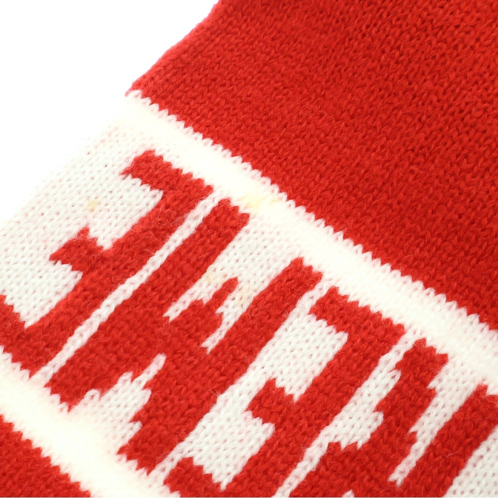 SUPREME(シュプリーム) 16AW Bar Stripe Scarf ストライプ ニットマフラー レッド/ホワイト